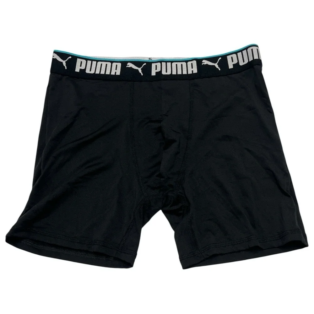 PUMA Men's Boxer Briefs 4-Pack Athletic Fit  Stretch Cooling Underwear Size S